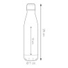 STEEL MAT BOTTLE 500