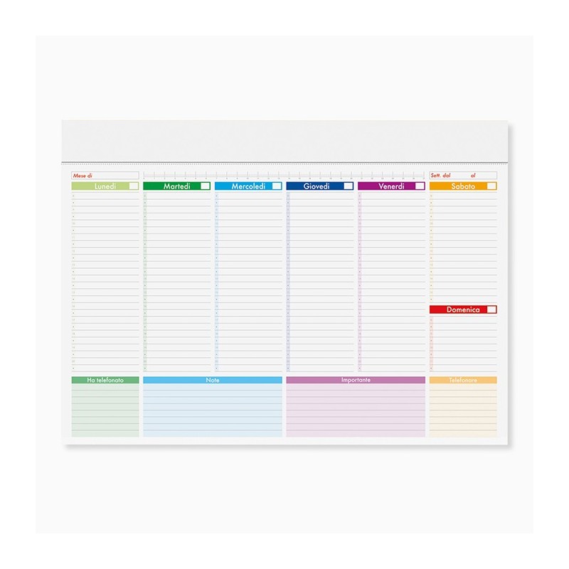 MINI PLANNING MULTICOLOR