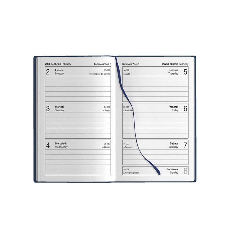 AGENDA TASCABILE SETTIMANALE AGENDA TASCABILE SETTIMANALE