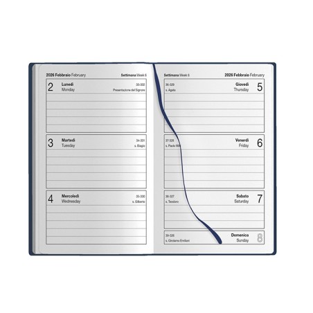AGENDA TASCABILE SETTIMANALE